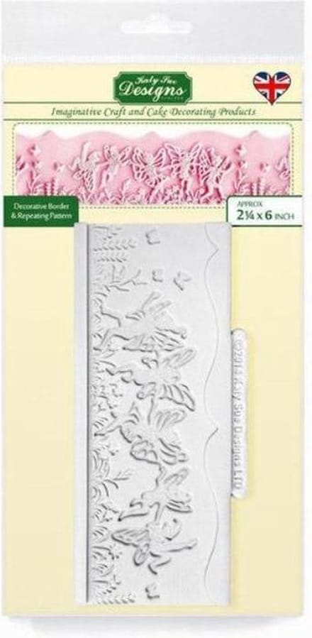 Katy Sue Designs - Fairy Border Silicone Mold - siliconen mould voor pasta en klei met feeën