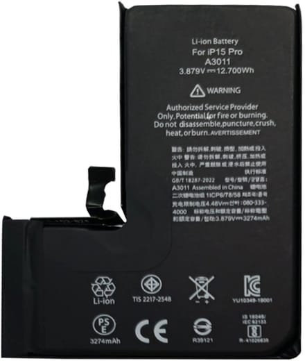 For Apple iPhone 15 Pro Run Diagnostics Battery