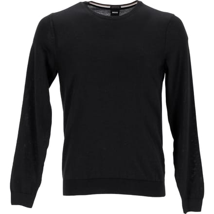 Hugo Boss gebreide trui van zwarte wol