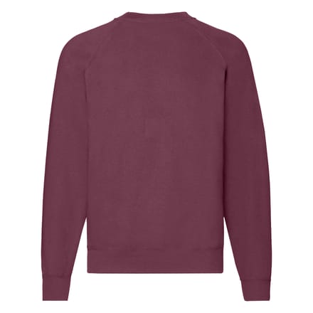 Fruit of the Loom Heren Klassiek 80/20 Raglan Sweatshirt (Bourgondië)