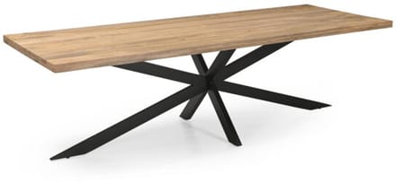 Eettafel Colin Mangohout Rechthoek 5 cm Dik – 270x100x75 cm