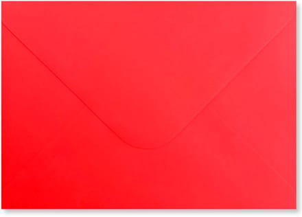 100 Luxe C5 Enveloppen Rood - 22,8 x 16,2 cm - 110 Grams - 228x162mm - Puntklepsluiting