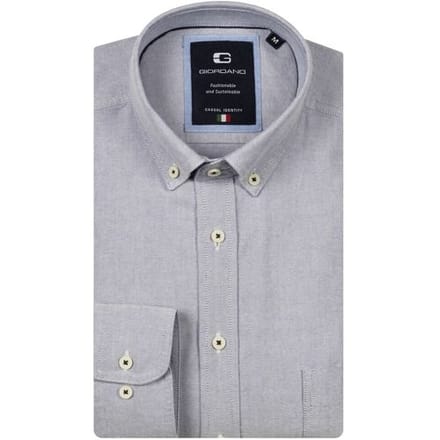 Giordano Overhemd Brando Soft Washed Oxford Sky Blue / male