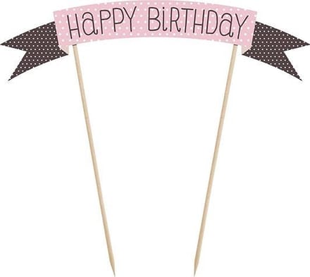Cake topper Polka Dots