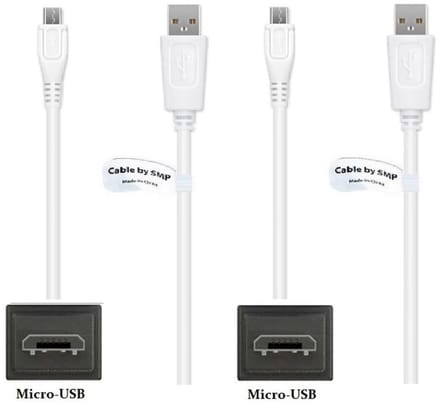 2 stuks OneOne 1,0m Micro USB kabel. Standaard laadkabel. Oplaadkabel snoer past op past op nVidia P2570 Shield, P2920, P2920 Shield Game Controller, Shield Controller, Shield TV / MIDLAND H3, H5