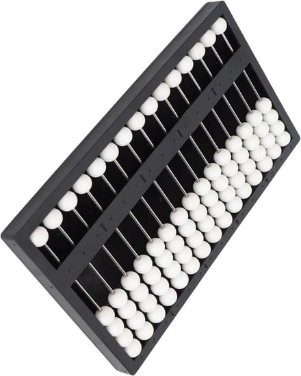Generic Math Concepts Blind Abacus Leermiddel voor Blinden met Comfortabel Handgevoel, ABS-materiaal
