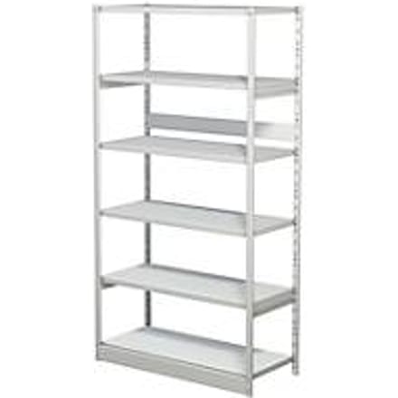 Complete stelling PROGRESS 500 T, basissectie, zonder achterwand, H 1900 x B 950 x D 440 mm