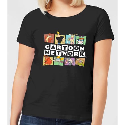 Cartoon Network Logo Characters Women's T-Shirt - Black - XL