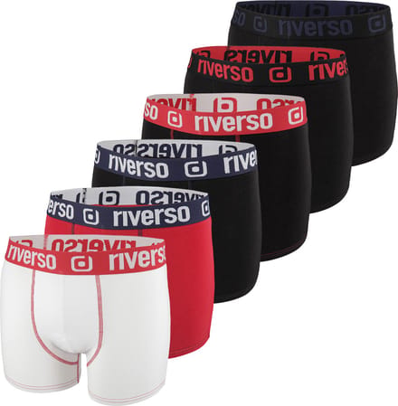 riverso Heren Boxershorts RIVOle 6-Pack Veelkleurig S