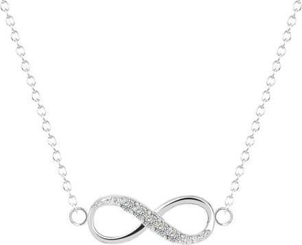 Fako Bijoux - Ketting - Infinity - Mini - Zilverkleurig - Sinterklaas & Kerst