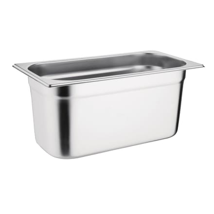 Vogue roestvrij staal 1/3 gastronorm bak 150 mm