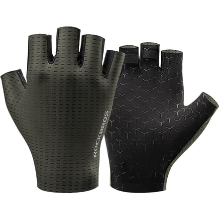 Rockbros Breathable Short Finger Cycling Gloves Size: S - Green