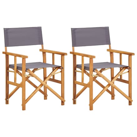 vidaXL - Regisseursstoelen - 2 - st - massief - acaciahout