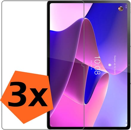 Screenprotector - 3 Stuks - Geschikt voor Lenovo Tab P12 Pro - Extra Sterk - Gehard Glas - Beschermglas - Tempered Glass - Screen Protector