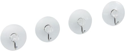 Set van 4 zuignaphaken Fackelmann Tecno