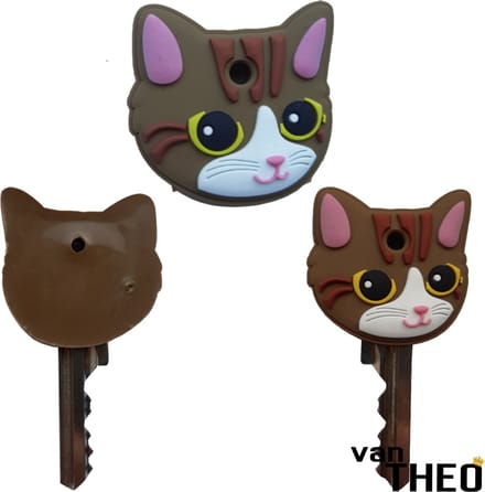 Kat - Sleutelhoesje - Sleutelhanger - Sleutelkapje - Sleutelbeschermer