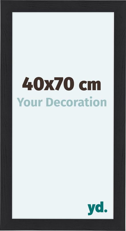 Your Decoration - Fotolijst 40x70 cm - MDF - Zwart Houtnerf - Como