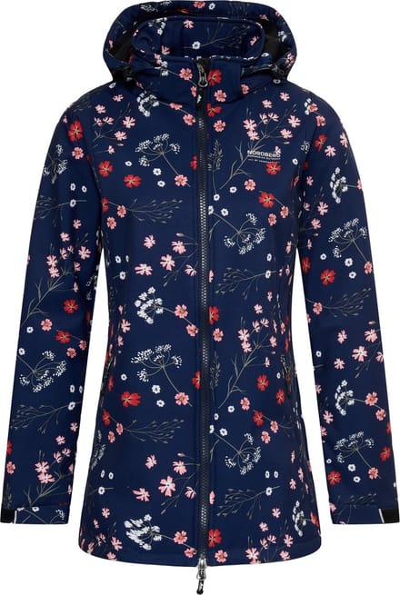 Nordberg Flower - Softshell Outdoor Zomerjas Dames - Navy - Maat M