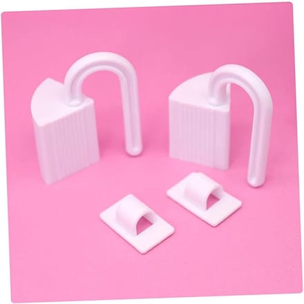 Deurstopper Set - Deurclip Deurwig - Deur Dicht Houden - Anti-knel Bescherming - 10 Stuks - Wit