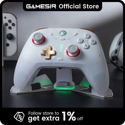 GameSir Cyclone 2 Bluetooth-gamepad Draadloze gamingcontroller voor Nintendo Switch 2 Arcade iPhone Android-telefoon PC-joystick Cyclone 2 White set