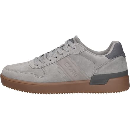 Björn Borg Spin Suede Sneaker Heren Lage Schoen Mannen - Grijs - Suede - Maat 44
