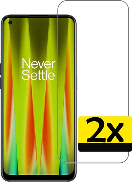 Screenprotector - Geschikt voor OnePlus Nord CE 2 Lite - 2 Stuks - Extra Sterk - Beschermglas - Gehard Glas - Tempered Glass - Screen Protector