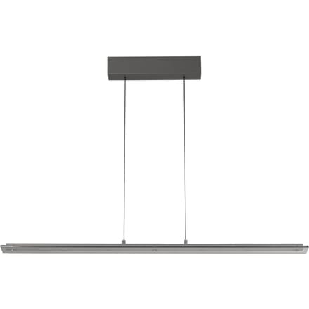 FISCHER & HONSEL LED hanglamp Torvi, zandgrijs/rookgrijs, lengte 115 cm, CCT
