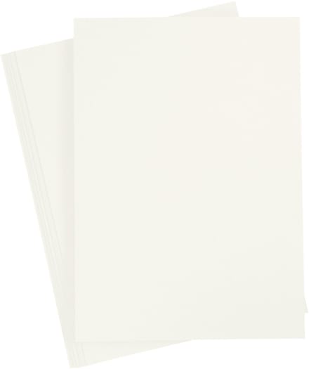 Gekleurd Karton A4,210x297 mm, 180 gr, off-white, 20 vel | Knutselkarton