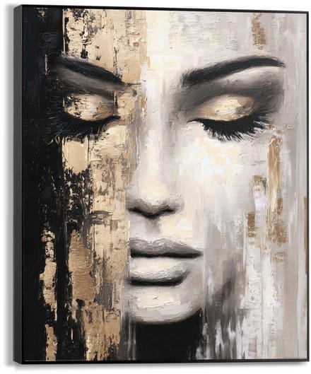 Schilderij Stilte in Goud - 50 x 40 - Hout - REINDERS