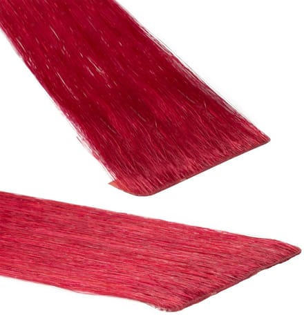 hair2heart Invisible Tape Extensions Echt haar Premium - 10 tapes 60 cm 0/44 intensief rood