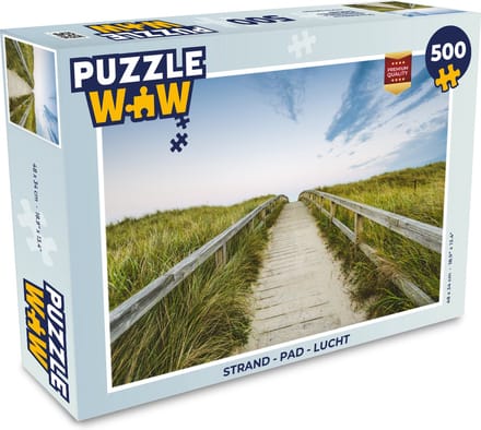 Puzzel Strand - Pad - Lucht - Legpuzzel - Puzzel 500 stukjes