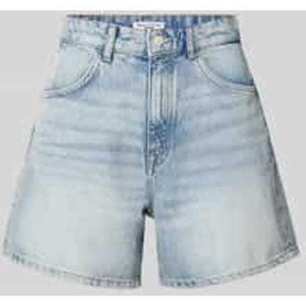 Relaxed fit jeansbermuda met steekzakken