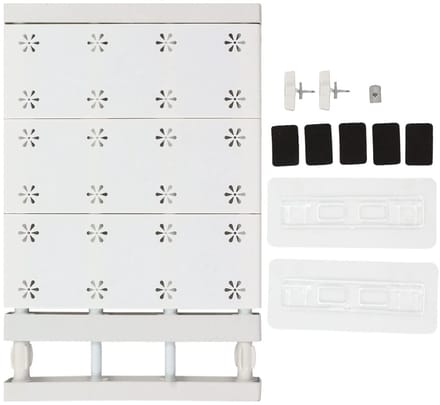 Dailygoods- Opbergrek Ruimtebesparend - Verstelbaar - Telescopisch - Kastspanningsplank - Organizer - 24cm Breedte - Kastplank