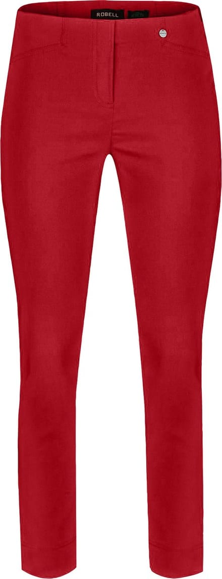 Robell Comfort 7/8 Stretch Broek - Rose 09 - Rood - EU40