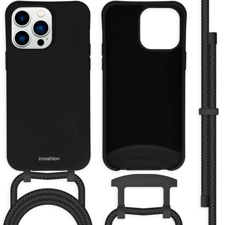 imoshion Color Backcover met afneembaar koord voor de Apple iPhone 14 Pro Max - Zwart