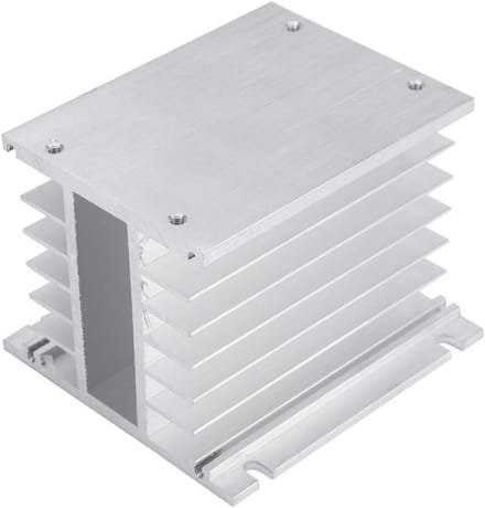 Driefasige Koellichaam - SSR Heatsink - Relais Koeling - Aluminium Constructie - 10x10x10 cm