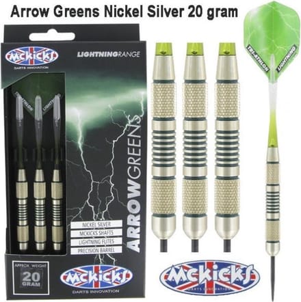 McKicks Arrow Greens Silver 20 gram - Dartpijlen
