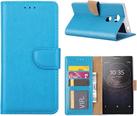Bookcase Geschikt voor: Sony Xperia L2 - Turquoise - portemonee hoesje