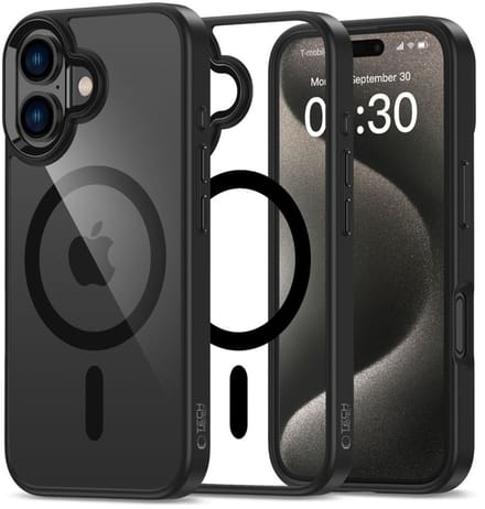Tech-Protect - Telefoon Hoesje Geschikt voor iPhone 16 met MagSafe - Doorzichtig