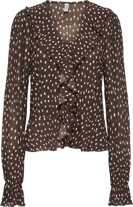 ONLY - ONLKAFIE L/S FRILL TOP WVN - Meisjes - Blouses