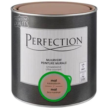 Perfection Ultradekkend Muurverf - Mat - Kalaharibruin - 2,5l