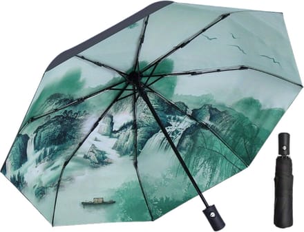 Bovista Luxe Stormparaplu - Windproof Paraplu - Stormproef - Opvouwbaar - Automatisch Uitklapbaar - Umbrella - Mountain