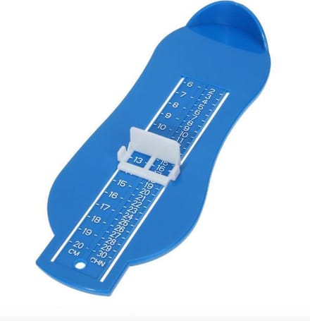 New Age Devi - Universele Schoenmaat Meter voor Baby's en Kinderen - Blauw