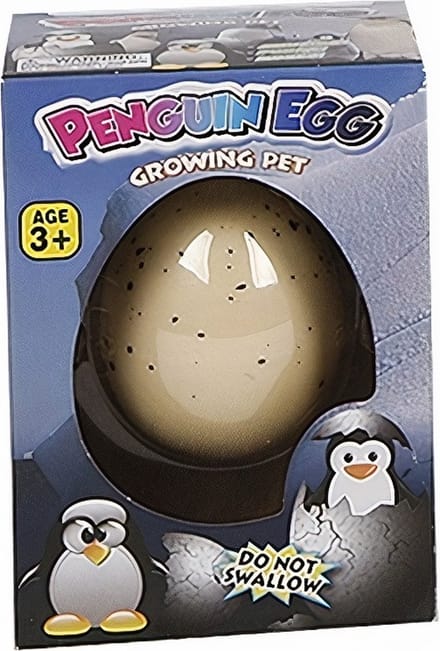 Toys Amsterdam Magisch Groei Ei Pinguin 6 Cm Wit