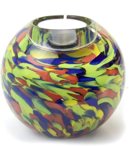 Loranto - Urn - Mini Urn Waxinelichthouder multicolor - Glasurn 200 ml