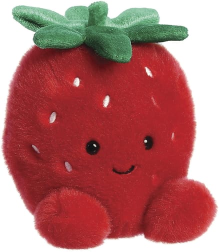Aurora Palm Pals Juicy Strawberry Knuffel - 13 cm