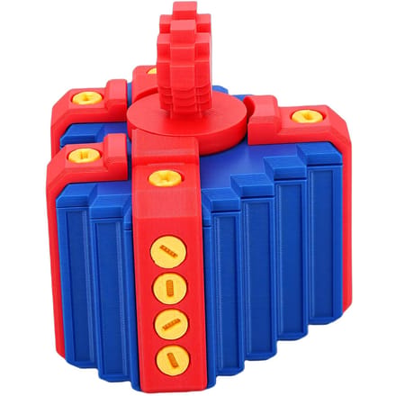Boîte cadeau agaçante avec vis Imprimée en 3D PLA Boîte à vis farceur Contenant cadeau hilarant Pour la Saint-Valentin Noël Anniversaire Type 1 red