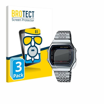 BROTECT - Screenprotector voor Casio iconic ABL-100WE-1A - Folie Beschermfolie Beschermglas matte 3 Stuks