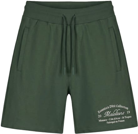 Malelions marina short in de kleur groen.