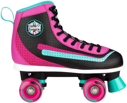 Nijdam Rolschaatsen - Retro Smash - Zwart/Roze - Maat 37